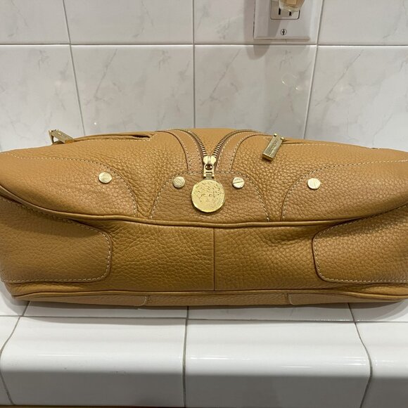 Versace Medusa Saddle Leather Zip Studded Hobo Bag - 100% Authentic - Picture 2 of 15